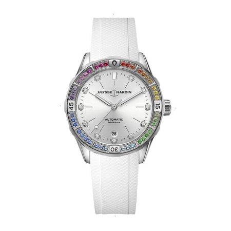 ULYSSE NARDIN DIVER RAINBOW AUTOMATIC 39 MM STAINLESS STEEL WHITE