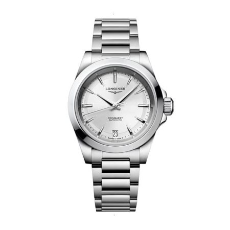 LONGINES CONQUEST 2023 AUTOMATIC 34 MM STAINLESS STEEL SILVER