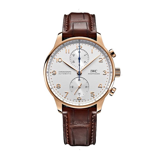 IWC PORTUGIESER AUTOMATIC WINDING 41 MM 18K RED GOLD SILVER