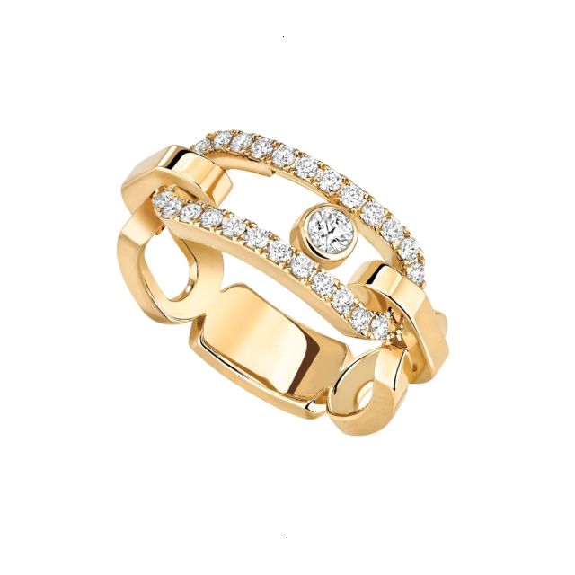 RING MESSIKA MOVE LINK YELLOW GOLD DIAMONDS