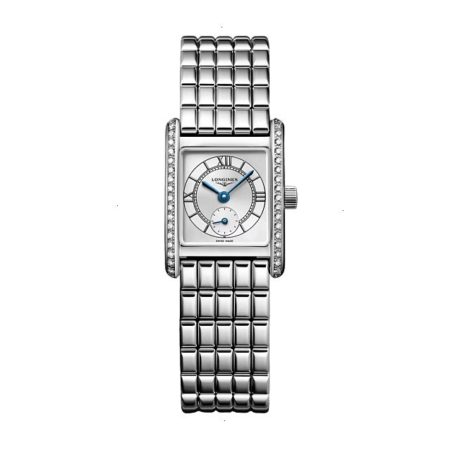 LONGINES MINI DOLCEVITA QUARTZ 21.50 MM STAINLESS STEEL SILVER WITH SUNRAY EFFECT