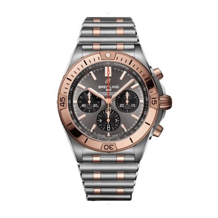 BREITLING CHRONOMAT CHRONOMAT B01 42 AUTOMATIC MECHANICAL 42 MM STAINLESS STEEL AND 18K RED GOLD ANTHRACITE