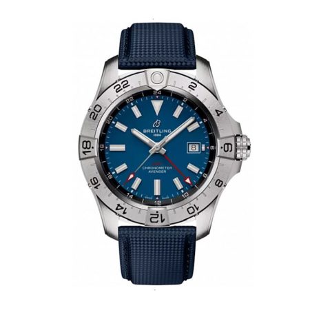 BREITLING AVENGER AUTOMATIC GMT 44 AUTOMATIC 44 MM STEEL BLUE