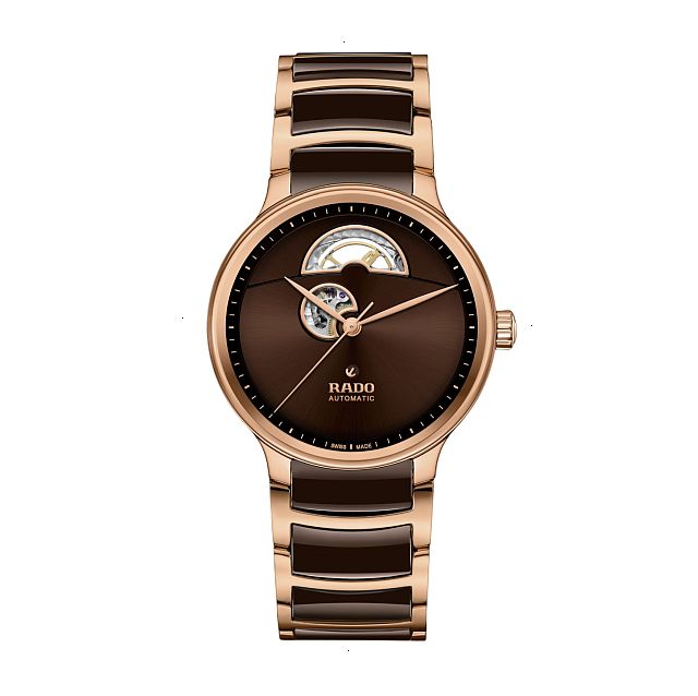 RADO CENTRIX OPEN HEART AUTOMATIC 39.50 MM STAINLESS STEEL BROWN