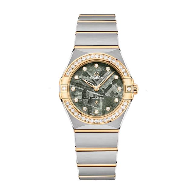 OMEGA CONSTELLATION QUARTZ 28 MM STEEL AND YELLOW GOLD 18KT GREEN