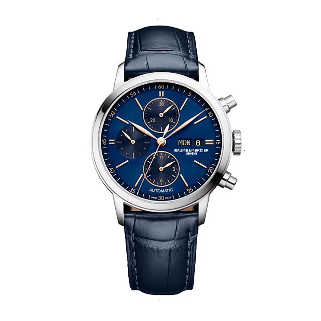 BAUME & MERCIER CLASSIMA AUTOMATIC 42 MM STAINLESS STEEL BLUE