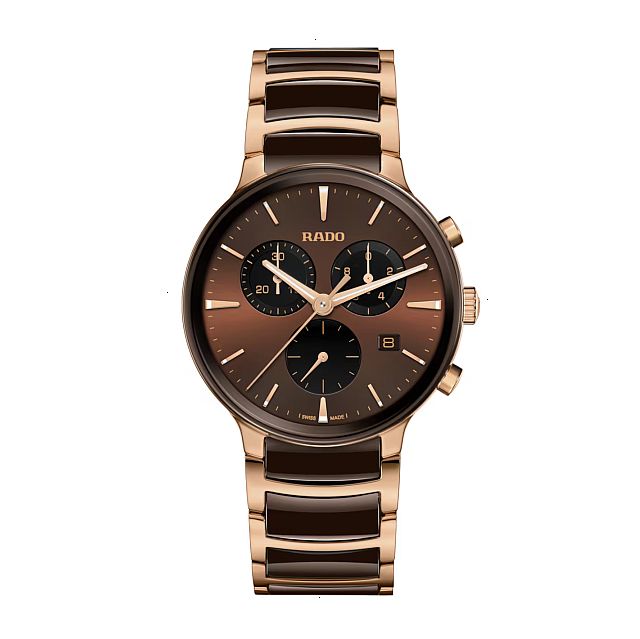 RADO CENTRIX QUARTZ 41 MM STAINLESS STEEL BROWN