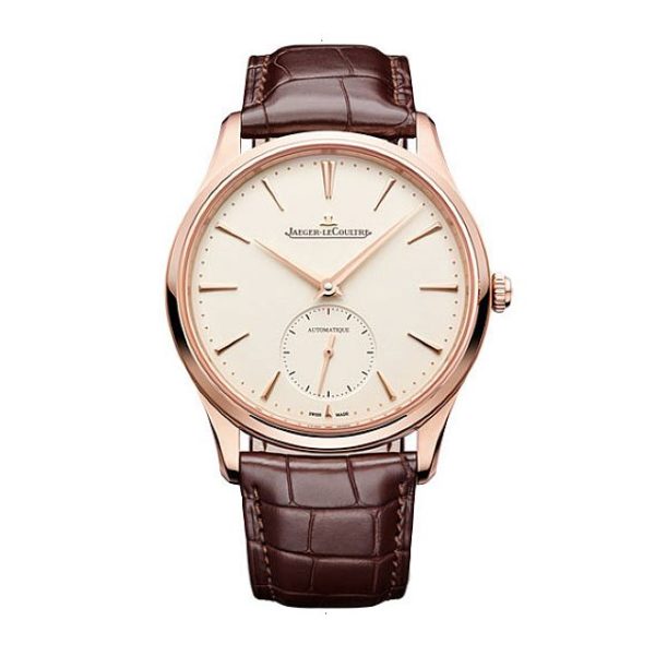 JAEGER LE COULTRE MASTER AUTOMATIC 40 MM 18KT CARAT ROSE GOLD WHITE
