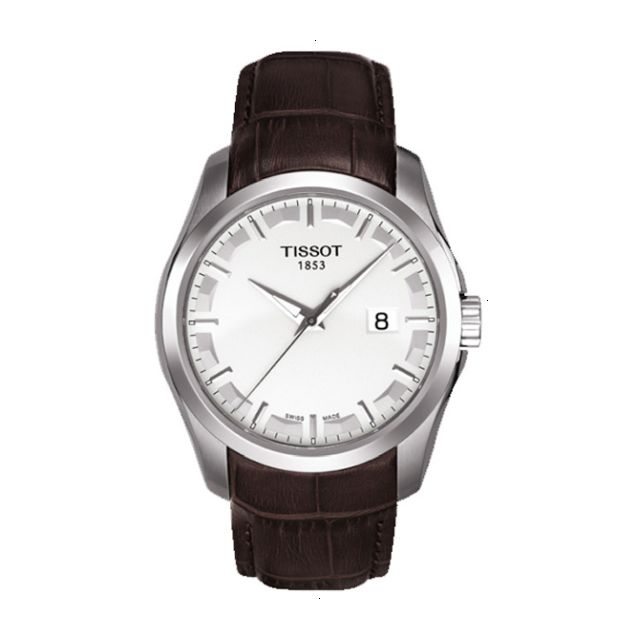 TISSOT T-CLASSIC COUTURIER QUARTZ 39 MM STAINLESS STEEL SILVER