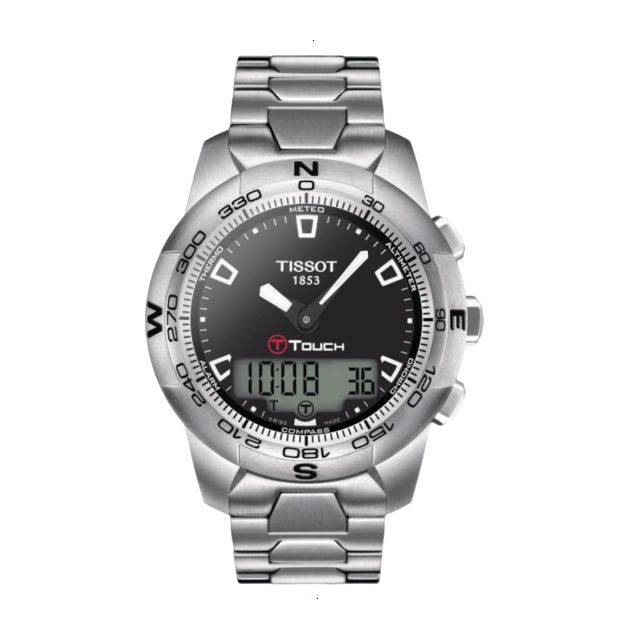 TISSOT T-TOUCH COLLECTION T TOUCH II CUARZO 42 MM ACERO INOXIDABLE NEGRA