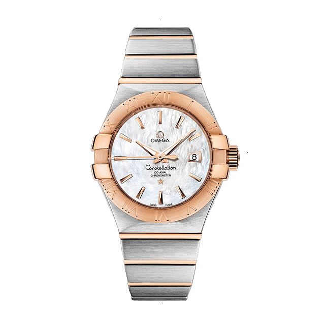 OMEGA CONSTELLATION CO-AXIAL AUTOMATIC 31 MM STEEL – RED GOLD WHITE