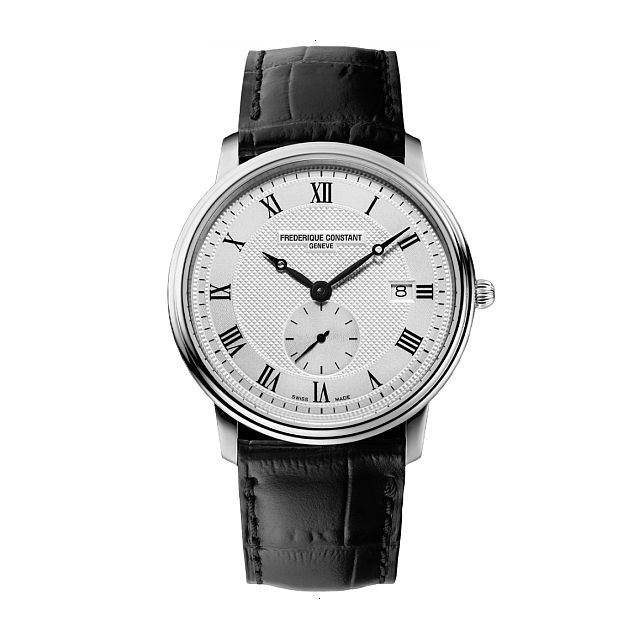 FREDERIQUE CONSTANT SLIMLINE MOONPHASE GENTS AUTOMATIC 39 MM STAINLESS STEEL SILVER