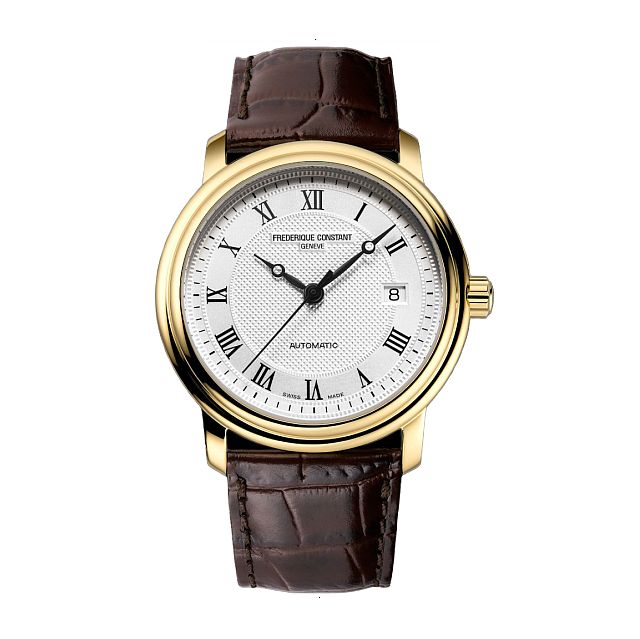 FREDERIQUE CONSTANT CLASSIC AUTOMATIC 40 MM YELLOW GOLD PLATED STEEL SILVER