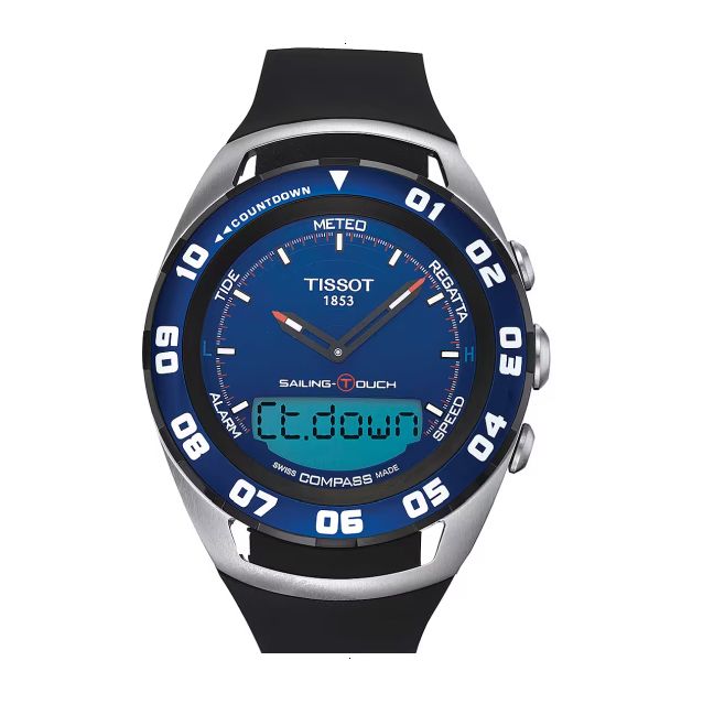TISSOT T-TOUCH COLLECTION SAILING-TOUCH CUARZO 45 MM ACERO AZUL