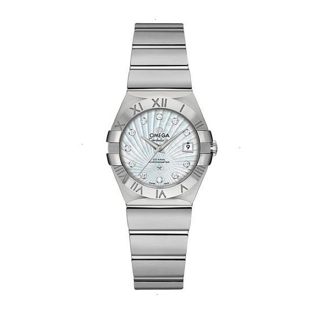 OMEGA CONSTELLATION CO-AXIAL AUTOMATIC 27 MM STEEL MOTHER PEARL